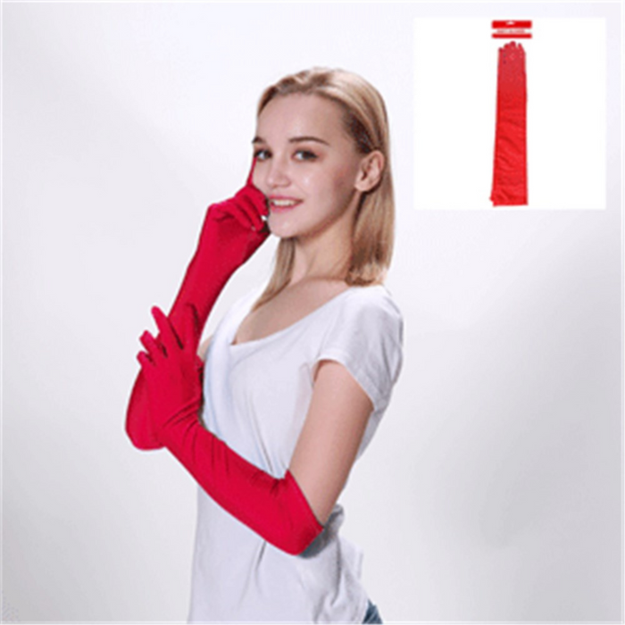 Long Gloves - Red