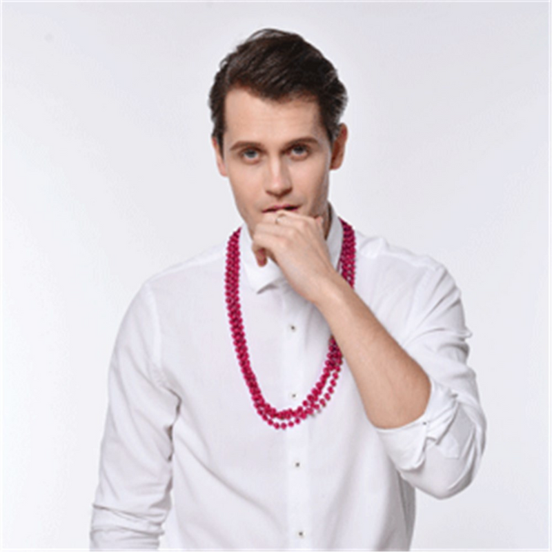 3PK 80CM PARTY NECKLACE­RED