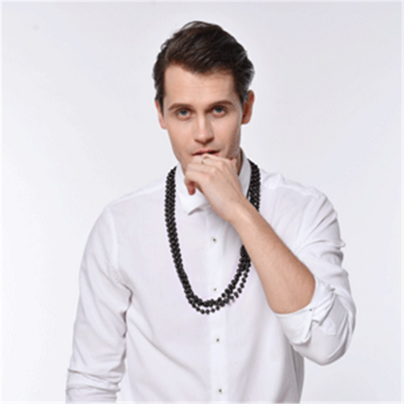 Party Necklace Black 80Cm 3Pk