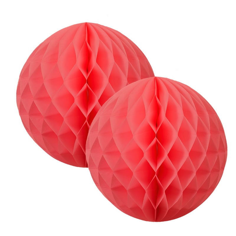 Honeycomb Ball Coral 15cm 2pk Five Star