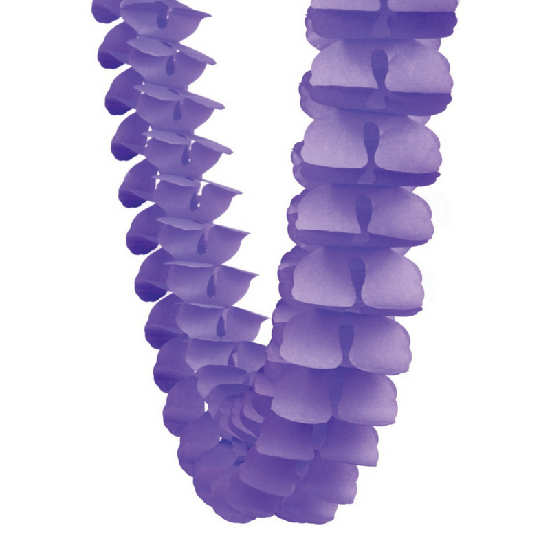 Honeycomb Garland Lilac 4m Five Star