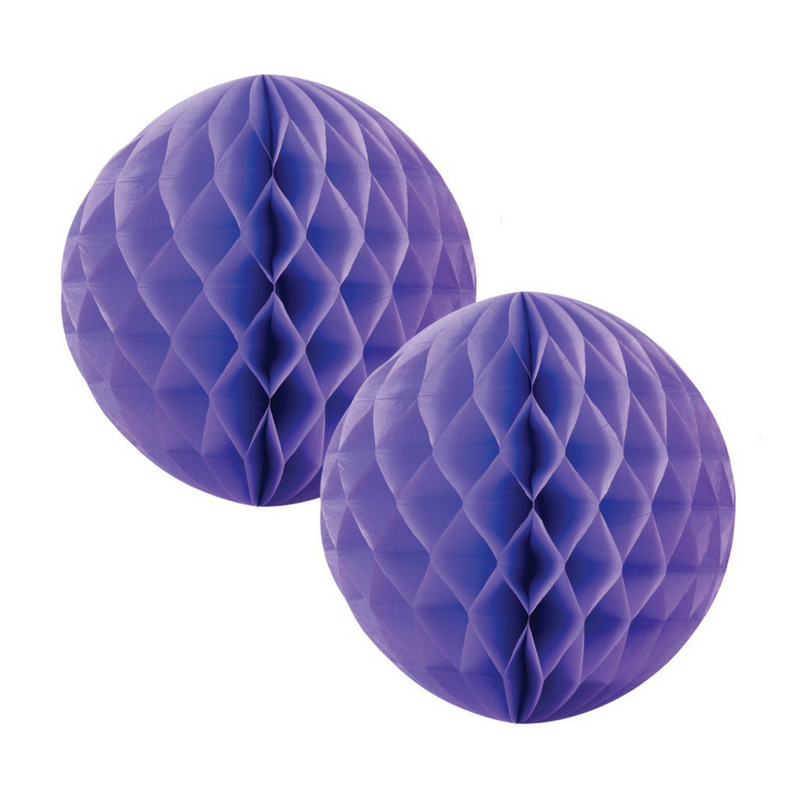 Honeycomb Ball Lilac 15cm 2 pk Five Star