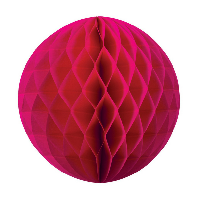 Honeycomb Ball Magenta 25cm Five Star