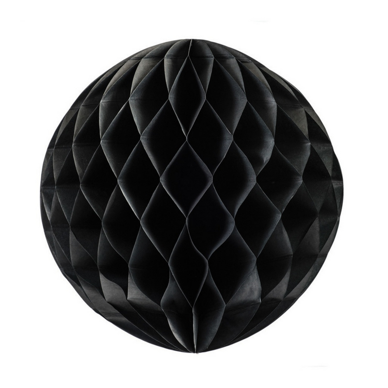 Honeycomb Ball Black 25cm Five Star