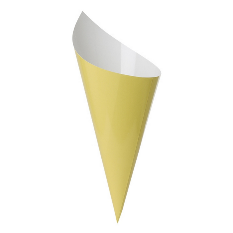 Paper Snack Cone Pastel Yellow 10pk Five Star