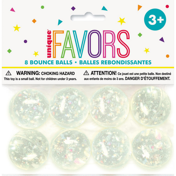 8 Bounce Balls - Iridescent 32.5mm