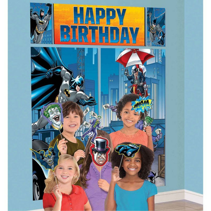 PARTY DECORS™ Batman Happy Birthday Scene Setter & Props