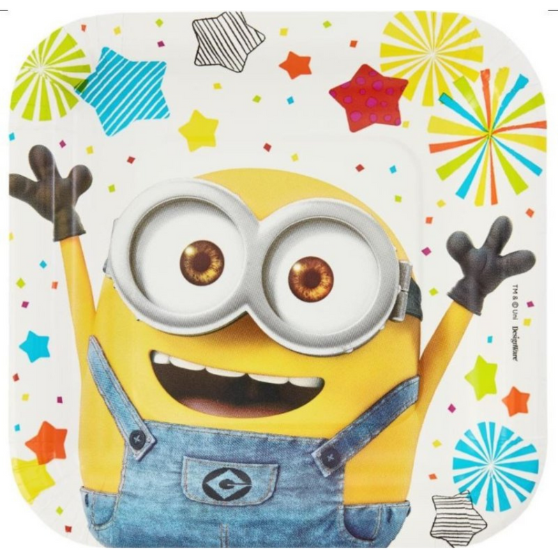 Despicable Me 17cm Square are Paper Plates