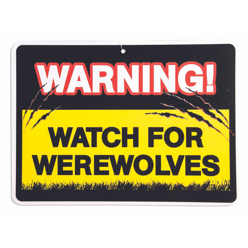 Ronis Warning Sign Watch For Werewolves