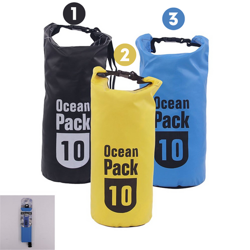 Ronis Waterproof Beach Bag 10L 3 Asstd