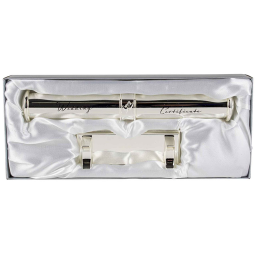 Ronis Wedding Certificate Holder Silver