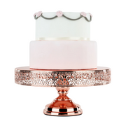 Ronis Wedding Cake Stand Rose Gold Plated 35cm