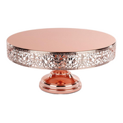 Ronis Wedding Cake Stand Rose Gold Plated 35cm