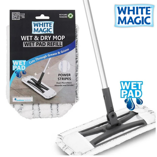 White Magic Wet & Dry Mop Wet Pad Refill
