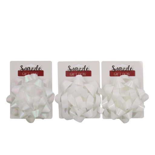 Ronis White Mixed Gift Bow 15cm Assorted