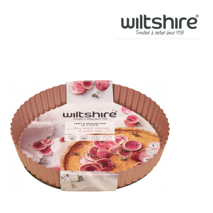 Ronis Wiltshire Quiche and Tart Pan 24cm Rose Gold