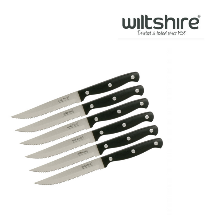Wiltshire Triple Rivet Steak Knife 6pc