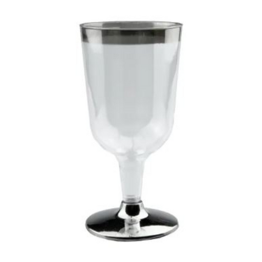 Ronis Wine Glass With Silver Rim 210ml