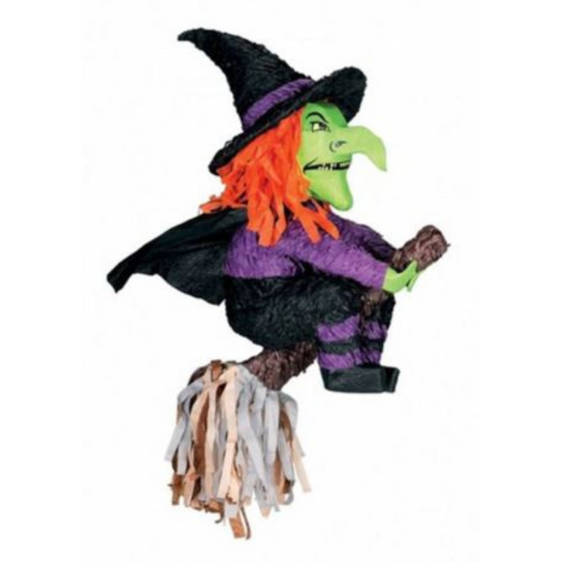 Ronis Witch and Broomstick 3D Shape Pinata