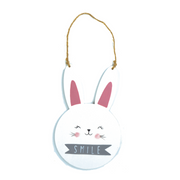 Ronis Wooden Hanging Rabbit Decor Large 2 Asstd