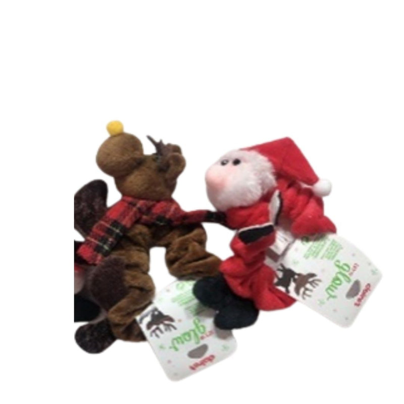 Christmas Plush Scrunchy Santa/Reindeer