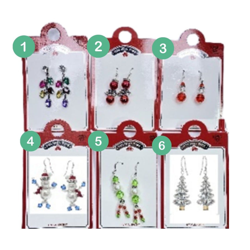 Holiday Time Large Gem Earrings