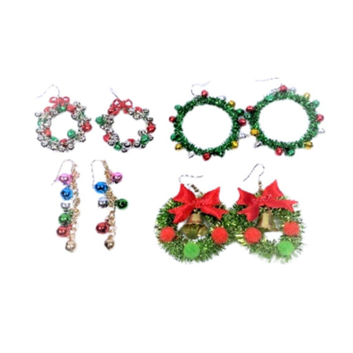 Christmas Bell Earrings Assorted