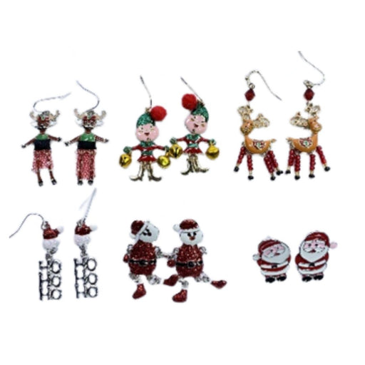Christmas Dangling Legs Earrings Assorted