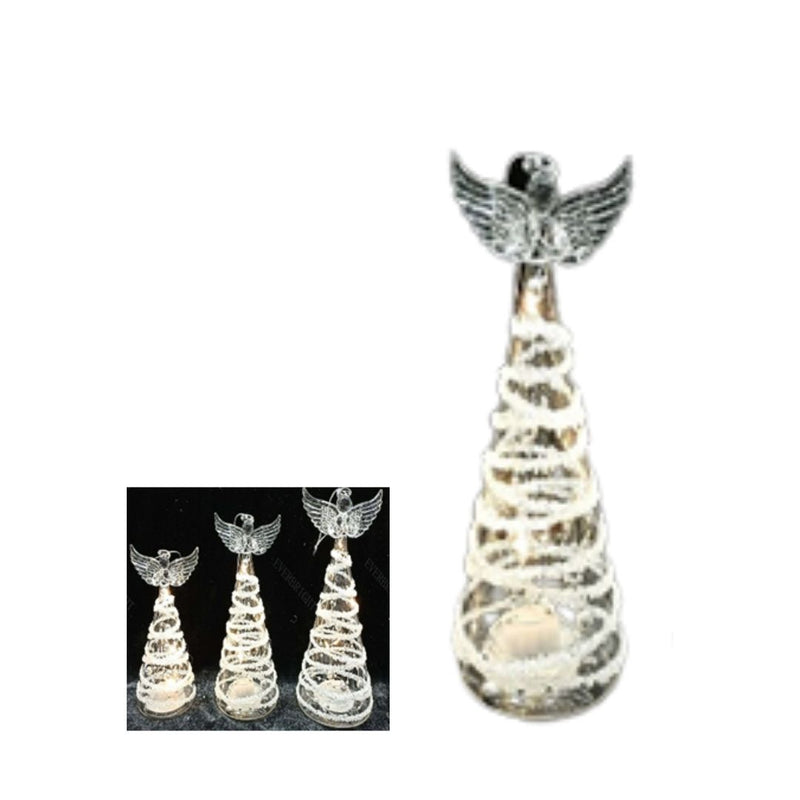 Led Glass Angel Tree 15Cm