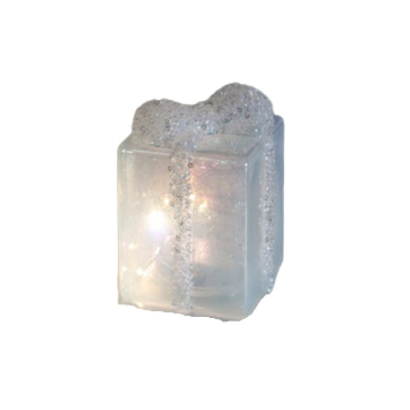 Glass led gift box 10x12cm