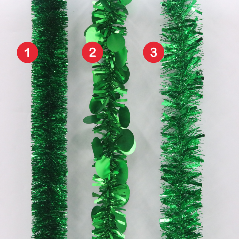 Tinsel 3A 2M Green Tinsel