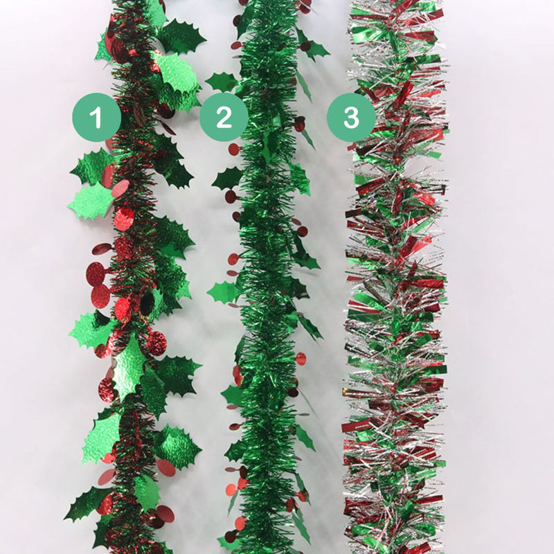 Christmas Berry Tinsel 200cm