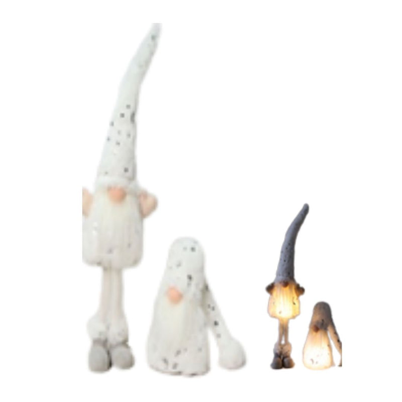 White Gnome W Lightup Body 52Cm