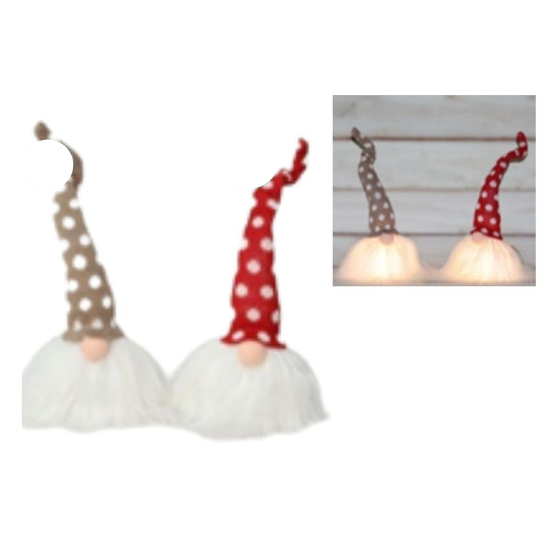 Gnome with Spot Hat LightUp 31cm