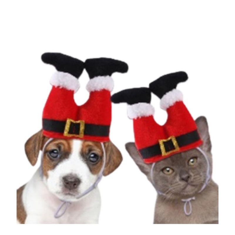 Santa Legs Pet Headband