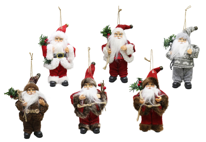 Santa Figurines 18cm Assorted