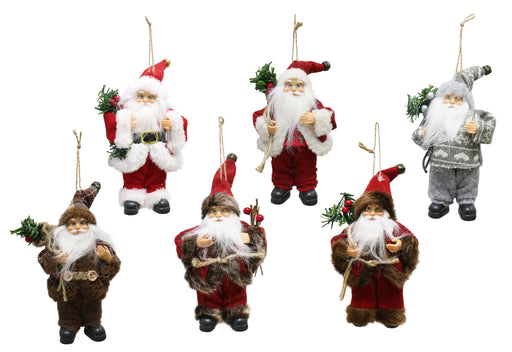 Santa Figurines 18cm Assorted