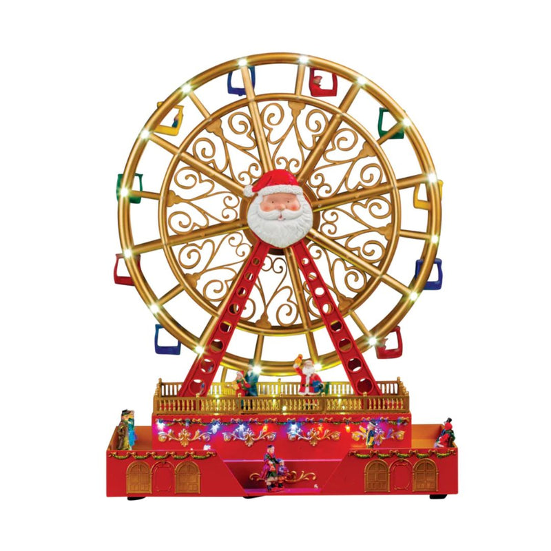 Musical Ferris Wheel Spinning with LED Lights