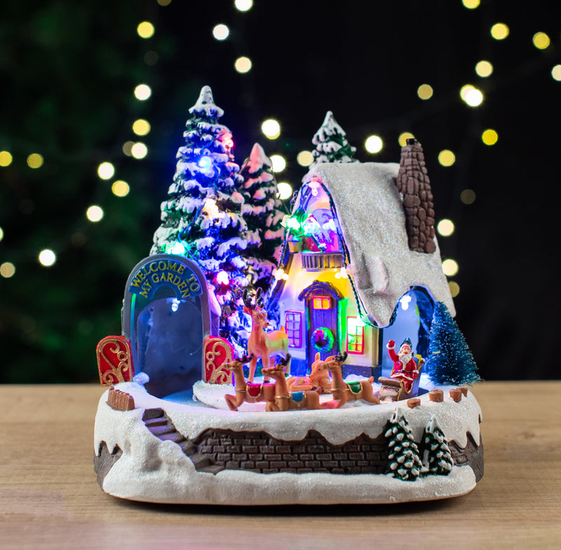 Led Musical Reindeer Garden Rotate
