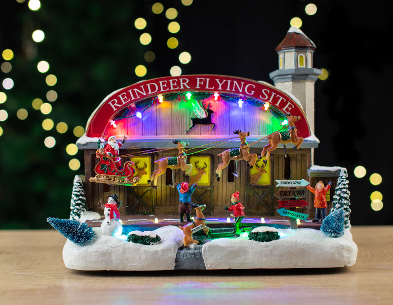 Led Musical Reindeer Flying Site