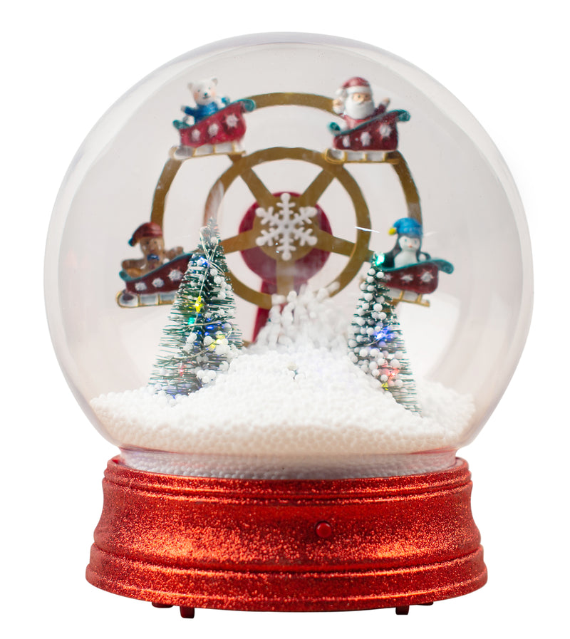 LED Musical Snowing Ferris Wheel Globe