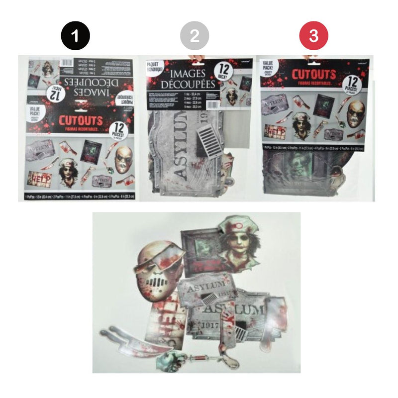 Halloween Wall Sticker 12pk