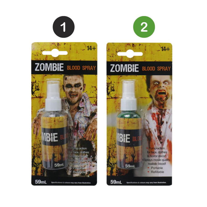 Zombie Black Fake Bloody Spray 59ml