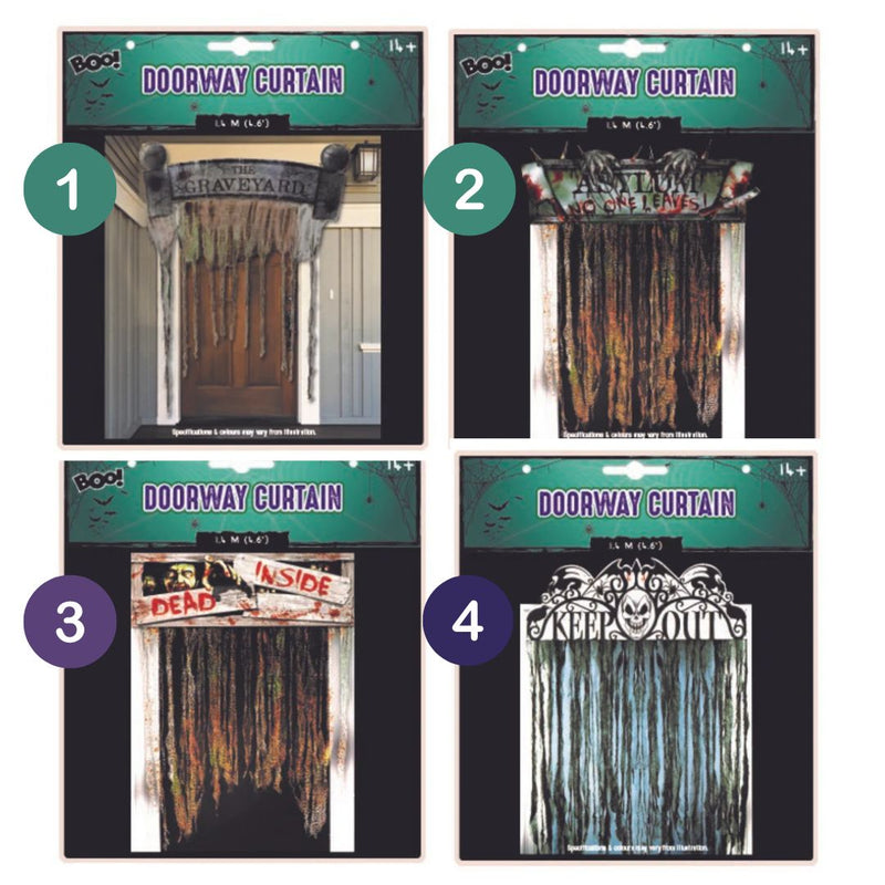 Halloween Door Way Curtain 140cm