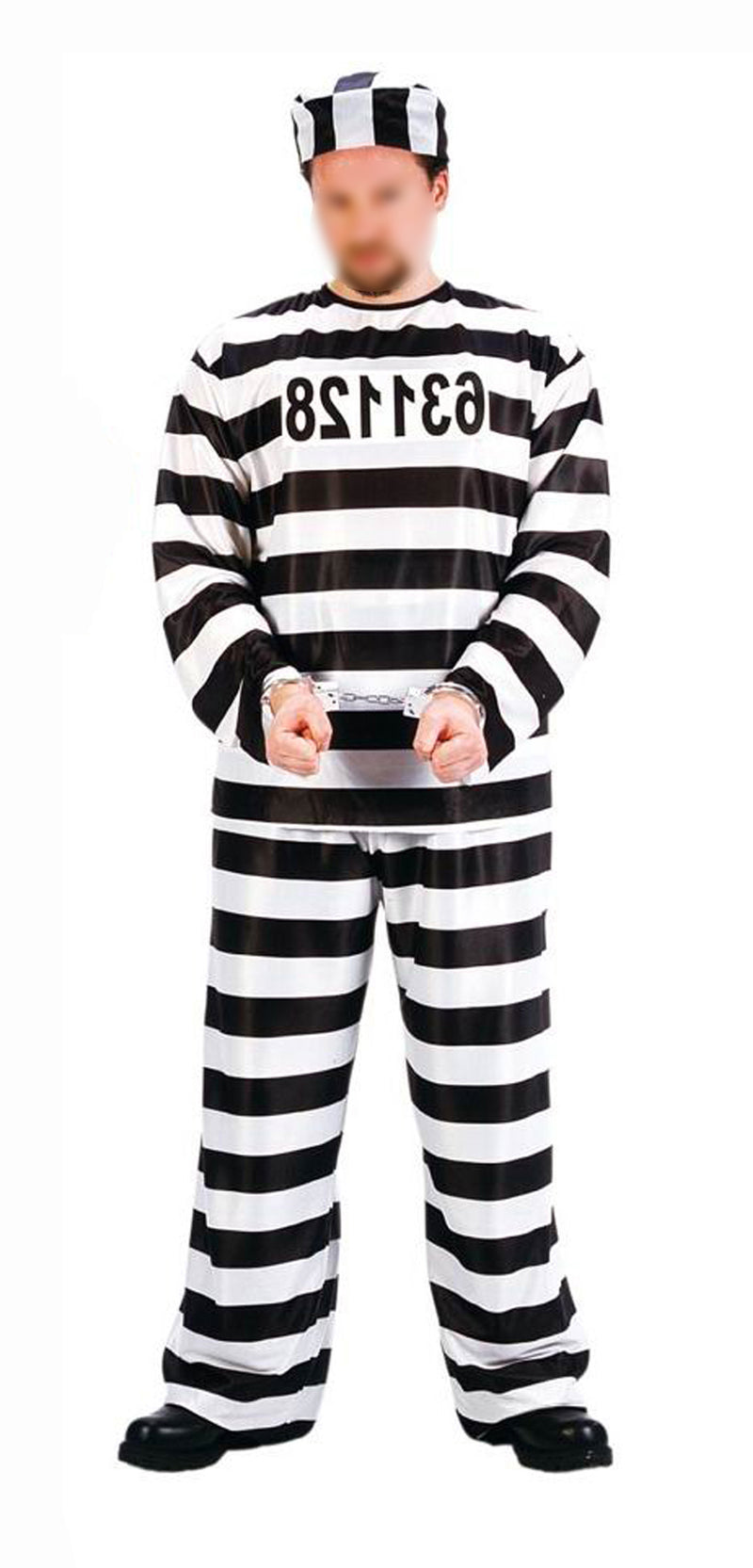 D Prisoner™ Costume Prisoner Mens (XL)
