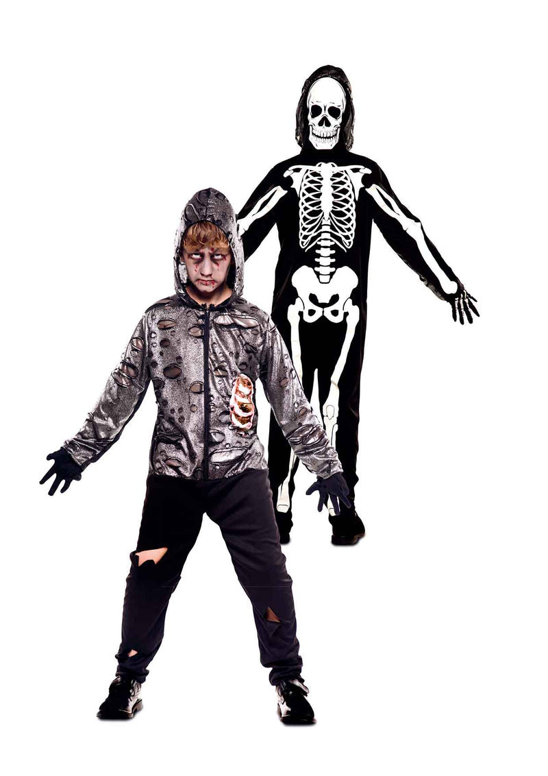 Back 2 Back™ Costume Double-Sided Skeleton Boys