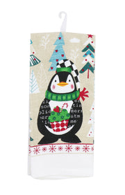 CHRISTMAS COTTON TEA TOWEL Asst