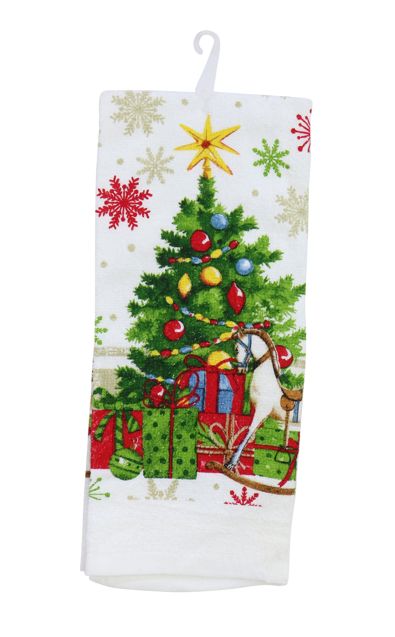 CHRISTMAS COTTON TEA TOWEL Asst