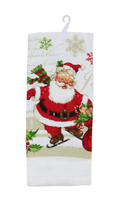 CHRISTMAS COTTON TEA TOWEL Asst