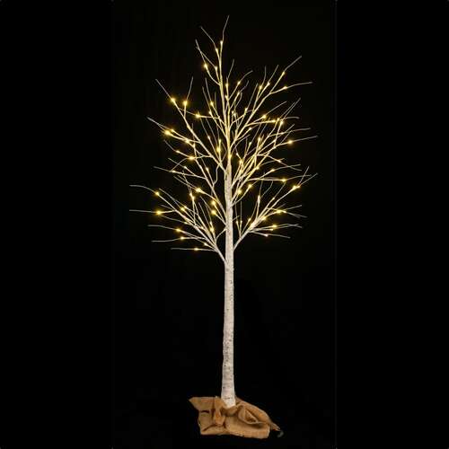 Birch Tree Sack Base With LED Lights